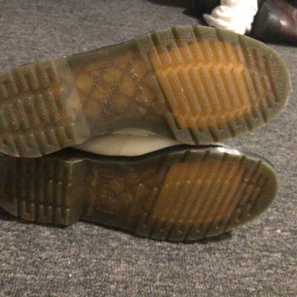 Dr. Martens Adrian Yellow Stitch Leather Tassel Loafers in White Adrian Yellow - Picture 5 of 7